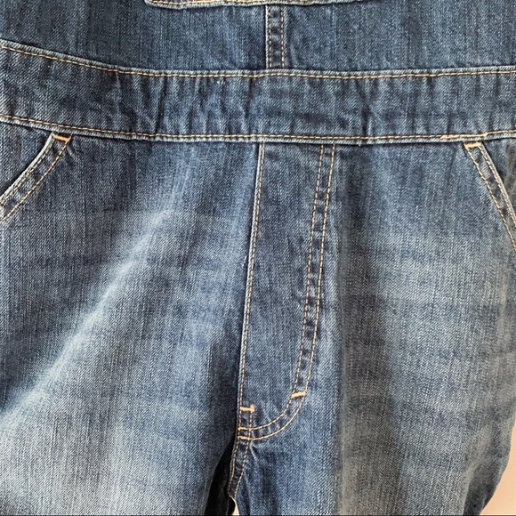 GAP Denim Overall Cuffed Shorts - Picture 7 of 14